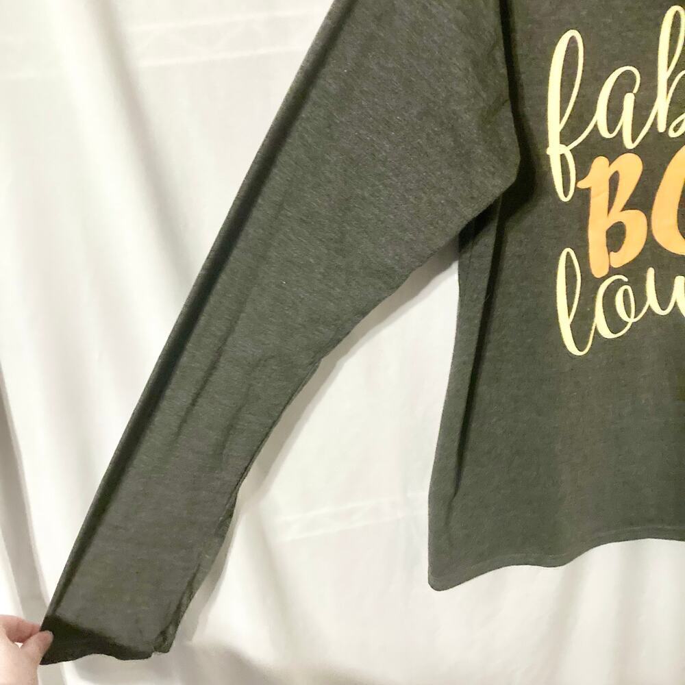 Women's XL Halloween Fab-BOO-lous Long Sleeve T-Shirt - Picture 6 of 10